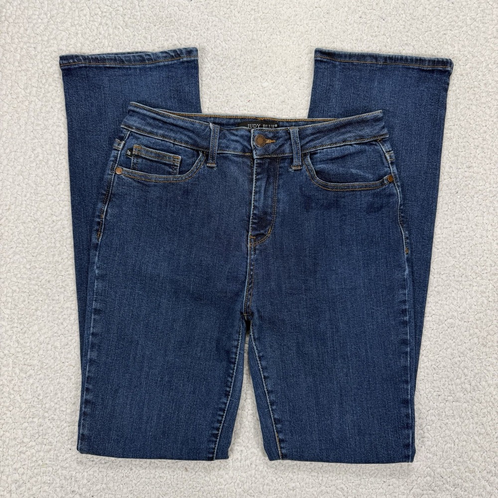 Judy Blue Slim Bootcut Jeans Women's 9 (27x31) Stretch Western Boho Y2K Casual
